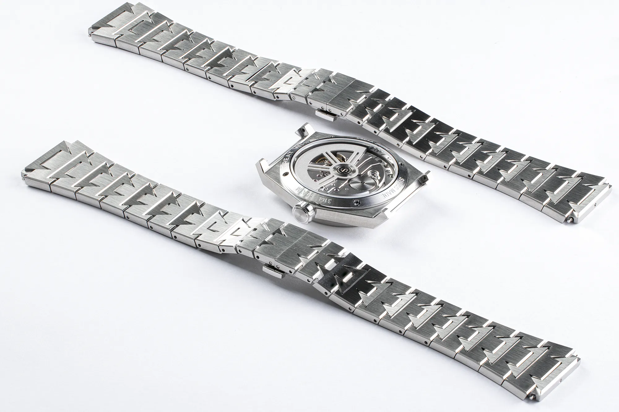 sifi beauvois great white watch caseback and bracelets